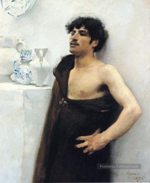 Jeune homme à la rêverie John Singer Sargent Peinture à l'huile